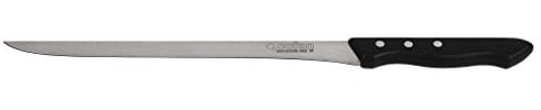 Cofan Cuchillo Jamonero | Modelo Saffron | Medida de 30 cm | Hoja de Acero Inox | Mango de Polioximetileno | Color Negro