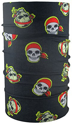 HeadLOOP Multifunktionstuch schwarz Kids Totenkopf Pirat Schlauchtuch Schal Halstuch Kopftuch Microfaser