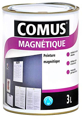 PEINTURE MAGNÉTIQUE Gris 0.5L - Peinture pour la création de tableaux magnétiques - COMUS