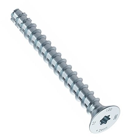 MULTI-MONTI-plus Betonschraube blau verzinkt Senkkopf mit TX 6,0x140 - 50 Stück