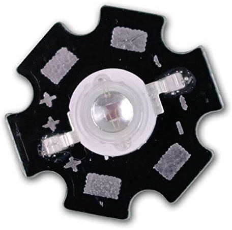 world-trading-net - 5 Sück Highpower LED Chips 3W, orange, 70lm, Hochleistungs Chip auf Star-Platine