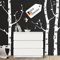 Grandora Wandtattoo XXL Birkenstämme I hellgrau (BxH) 281 x 250 cm I Wohnzimmer Schlafzimmer Flur Sticker Aufkleber Wandaufkleber Wandsticker Birke W5434