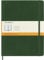 Moleskine Klassisches Notizbuch, Punktierter Notizblock mit weichem Einband und elastischem Verschluss, XL-Format 19 x 25 cm, Farbe Myrtegrün, 192 Seiten
