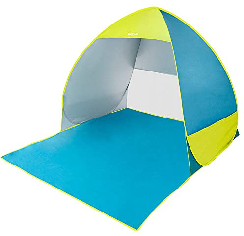 Aktive 62165 Tienda de playa Pop Up azul y verde Beach