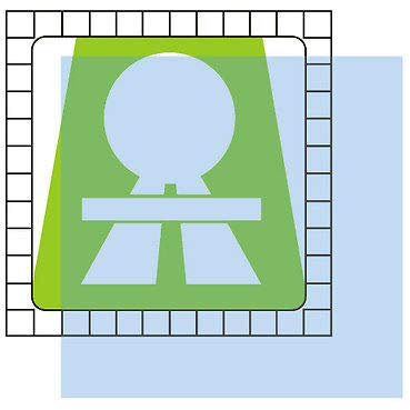 5X ablösbare Trägerfolie I 100 x 100 mm eckig I Durchsichtig klar I Klebefolie-Untergrund für Kfz Plakette Vignetten Maut-Aufkleber I Wetterfest I kfz632
