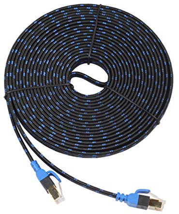 Beaupretty Cavo Di Rete Ethernet Da 10 Metri Con Doppia Schermatura Connettori Placcati Conduttori in Rame Velocità Fino a 10 Gigabit Per Server e Dispositivi Di Rete