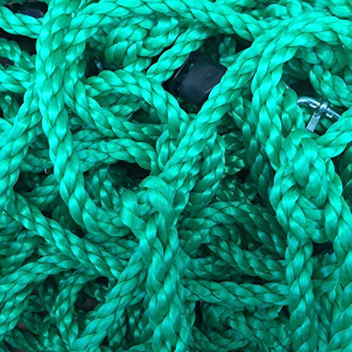 Loggyland Kletternetz 2,50 Meter hoch, 1 Meter breit, Verschiedene Netzfarben zur Auswahl HxB 2,5x1 ohne Holzkonstruktionm (GRÜN)