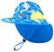Foruhoo Sonnenhut Jungen mit Nackenschutz, Mütze UV Schutz 50+ Schnelltrocknender(#1 Streifen Blau,52-56)