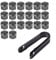 Voarge Auto Schrauben Kappe 20 Stücke 17mm Mutter Cover Radschrauben Radmuttern Radschraubenkappen mit Entfernung Werkzeug für Meisten Auto(schwarz) (Grau)