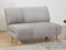 Vente-unique-Schlafsofa 2-Sitzer - Cord - Hellgrau - PALULA