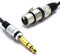 VITALCO XLR Buchse auf 6,3mm Stereo Klinke Kabel 1.5m Mikrofonkabel 3 Polig auf 6.3 TRS Klinkenstecker Adapter