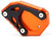 Modeer Per 790 890 1050 1090 1190 1290 Adventure 690 ENDURO R 690 SMC R cavalletto laterale ingrandimento piastra di estensione pad 790 890 1090 ADV R 1290 Super Adventure R/S/T (nero/arancione)
