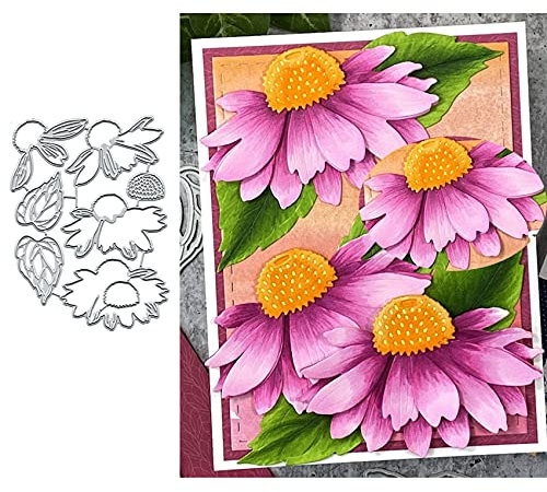 lilyshopingstore Stanzschablonen aus Metall, Motiv: Blumen und Blätter, für Bastelarbeiten, Scrapbooking, Album, dekorative Prägepapier-Stanzformen, für Feste, Karten