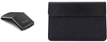 Lenovo [Maus Yoga Maus mit Laser-Presenter, schwarz & [Tasche] 14 Zoll Yoga Notebooktasche, schwarz
