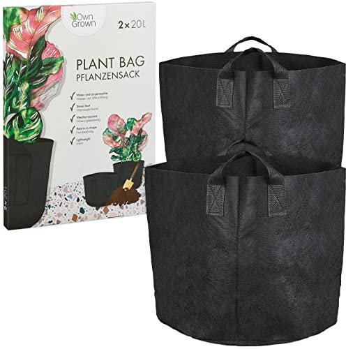 OwnGrown Set Maceteros 20L: Siembra De Patatas - Bolsa para Balcones Y Macetas 2x20 L - Jardinera Exterior 20 L