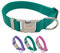 TONYFY Collier de Chien personnalisé en Silicone PVC imperméable, gravé avec Le nom et Le numéro de téléphone, Taille Ajustable, pour Chiens de Petite Taille Moyenne et Grande Taille (Vert, M)