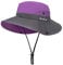 MengH-SHOP Sonnenhut Damen Sonnenhüte Breite Krempe UV-Schutz Angeln Hut Mesh Strand Sonnenhut Faltbar Sonnenschutzhut für Gartenarbeit Reisen Wandern Angeln 56-58CM (Lila)