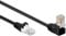 electrosmart 1m Black CAT6 Ethernet Network Cable with 90 Degree Right Angled RJ45 Connector CAT 6