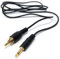 DRUT 1.2m 3.5mm Mono Jack Plug To RCA Phono Single Plug Lead Cable 4ft Black Gold