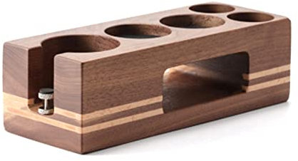 Yuemsh Coffee Tamper Holder Wood Filling Support Base Espresso Tampering Mat Station Stand for Coffee Accessories 54Mm