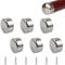 UFURMATE Handrail End Cap, 6PCS 50mm/1.96 201 Stainless Steel Round Handrail End Caps Staircase Steps Hand Rail End Cover Handrail Fittings (Silver)
