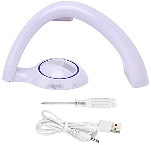 Qukaim Lampe de projection arc-en-ciel, projecteur USB à changement de couleur pour la maison, la chambre à coucher, veilleuse arc-en-ciel réglable, mini éclairage décoratif