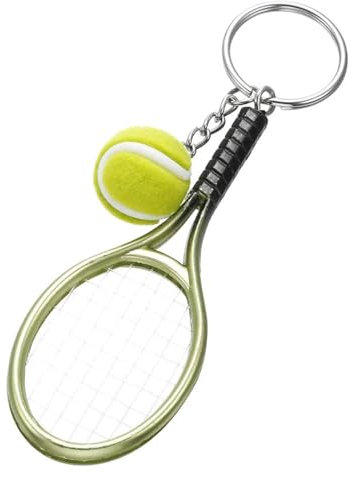 AORHOFJ Mini Porte-clés en métal pour Raquette de Tennis,Mini balles de Sport ﻿,Tennis,Porte-clés de faveur de Bowling,Porte Clef Bowling de