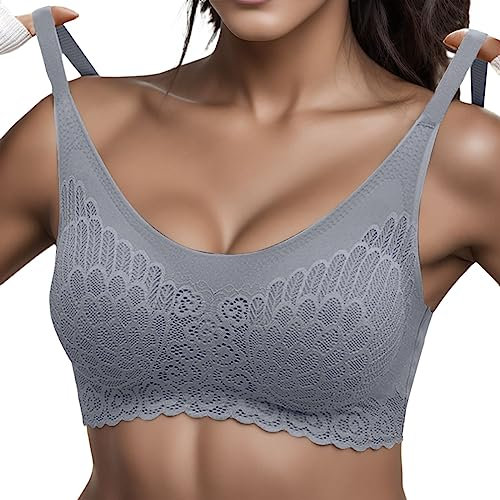 Reggiseni Reggiseno Taglie Forti Senza Ferretto Donna Sportiva Canotta Top Reggiseno Sportivo Donna Sostegno Forte Ferretti per Reggiseno Strapless Bra Coppe Adesive Seno Reggiseno Clip