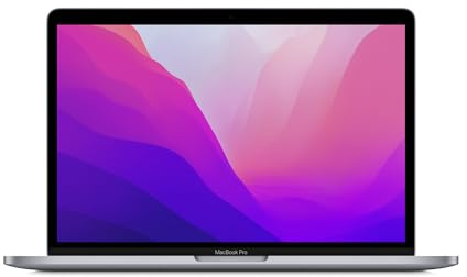 Apple MacBook Pro 2022 mit Apple M2 Chip mit 8-Core CPU & 10-Core GPU (13-Zoll, 8GB RAM, 1TB SSD Kapazität) (AZERTY French) Space Grau (Generalüberholt)
