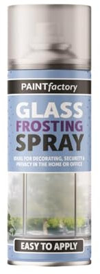 DIOXSTAR Glass Frosting Spray Paint, Translucent Frosted Glass Effect, Versatile Application, Decorating, Securities & Privacy in the Home or Offices, 400ml (1 PCS)