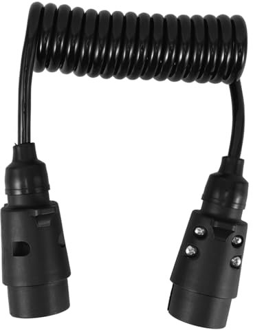 BUGUUYO Anhängerkabeladapter Anhängerkabelbaum Anhängerkabelstecker Anhängerlichtverlängerung Elektrischer Stecker Wohnmobilstecker LKW-anhängerstecker Kabelverlängerung Für