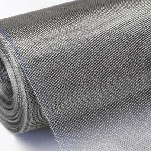 HEFJIAYCIQ Maglia in Acciaio Inossidabile 304, Tessuto Filtrante A Rete Per Filtro in Metallo A Maglia Fine Da 20 Mesh - Foro Da 1,1 Mm - Non Arrugginisce Mai,Argento,120x300cm(47x118inch)