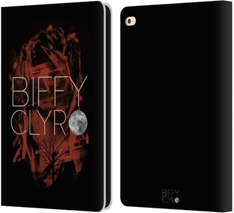 Head Case Designs Licenza Ufficiale Biffy Clyro Rosso Grafica Custodia Portafoglio in Pelle Compatibile con Apple iPad Air 2 (2014)
