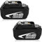 2Packs 5500mAh Ersatzakku für makita akku 18V 5.5Ah Ersatzakku für makita Akku 18V BL1860B BL1850B BL1850 BL1840 BL1830 BL1860 BL1860B BL1835 BL1845 BL1850 mit LED-Anzeige