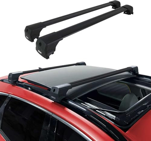 Dachträger Gepäckträger kompatibel mit BMW X3 G01 2017-2024 ABE Grundträger Alu Schwarz