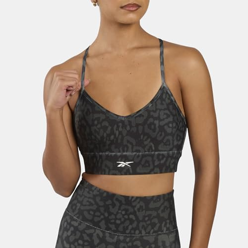 Reebok Women's Id Train Printed Tri-Back Bra Sports Bra