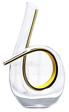 Crystal Glass Decanter, 6-Shaped Wine Flask, Home Restaurant Wine Set, 40cm Decanter, Whiskey and Brandy Container