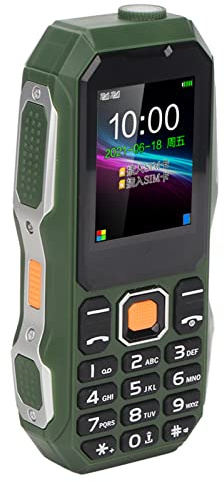 Acouto W2021 Teléfono Celular para Personas Mayores de 1,8 Pulgadas 5800 MAh Mini Teléfono Móvil de Tres Pruebas con Bocina Grande para Personas Mayores Rojo como Calculadora de Reproducción de