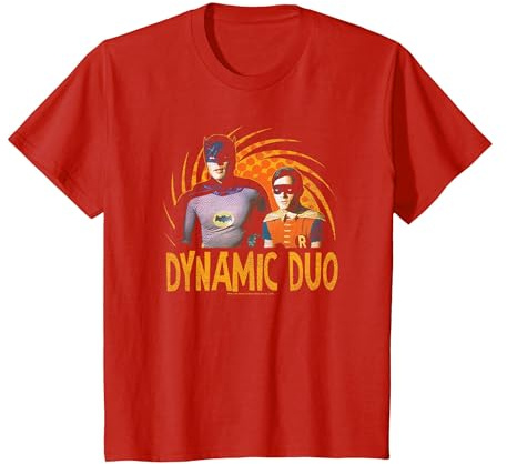 Batman Classic TV Series Dynamic Duo T-Shirt, Kinder, Rot, 92