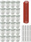 Weck 24er Set Tulpengläser, Glas, Weiß, 24 x 220 ml