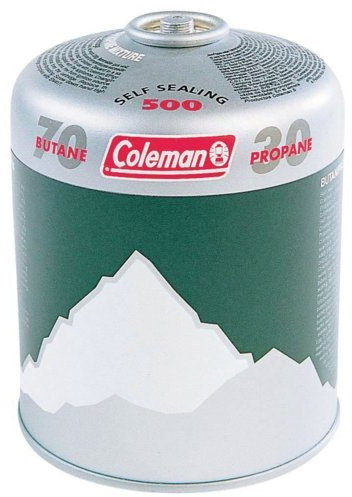 6 x Coleman 500 g selbstdichtender Gaskartusche Butan/Propan Mix