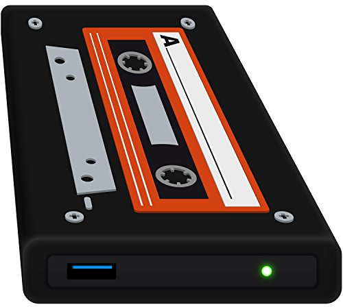 HipDisk Disque Dur Externe 2,5 Pouces USB 3.0 en Aluminium avec Coque de Protection en Silicone pour Disque Dur SATA et SSD Antichoc imperméable Ohne Festplatte Old School