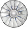 LIFE of PHOTO Mobiler Beauty-Dish 16 TLG. Silber (Ø 60 cm) für Bowens/Mettle