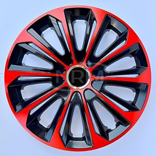 Radzierblende EXTRA Strong schwarz/rot 14 Zoll 4er Set
