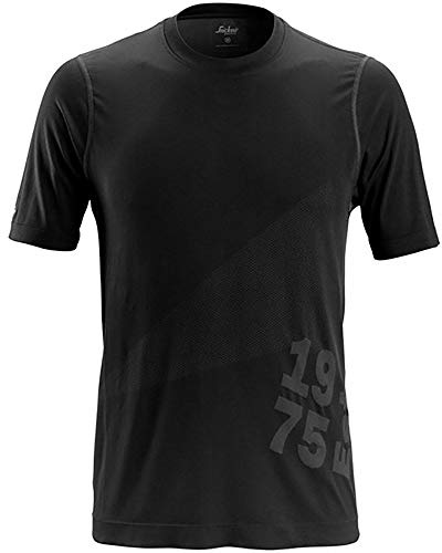 Snickers 25190400004 Size Small Flexiwork 37.5 Short Sleeved T-Shirt - Black