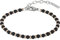 Breil, Collezione Black Onyx, Bracciale Uomo di Ispirazione Nautica, con Sfere in Onice Nero e Acciaio IP Rose, Pratica Chiusura a Moschettone, Dimensioni 17,5-22,5 cm, Nero e Rose Gold