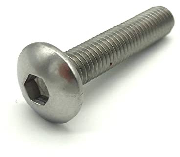 200x Schraube für Doppelstabmattenzaun Edelstahl M8,40 mm mit 5,5 Innensechskant