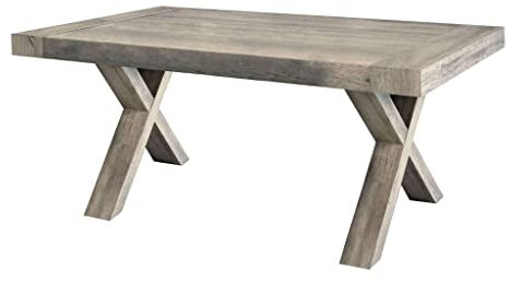 MilaniHome.it - Tavolo da Pranzo Moderno di Design Allungabile Cm 90x180/230/280 Invecchiato Grigio per Sala da Pranzo Cucina Ristorantedi coloreMarrone