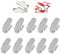 Deuline 10 x Verstellbarer Schuhschlitz Schuhregal Schuhstapler schuhaufbewahrung Schuhorganizer Schuhhalter Farbe: Grau