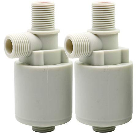Schwimmerventil, 1/2“ Wasserschwimmerventil, vollautomatischer Wasserstandsregler Schwimmerventil für Wassertank, Viehtränke, Pool 2er Pack